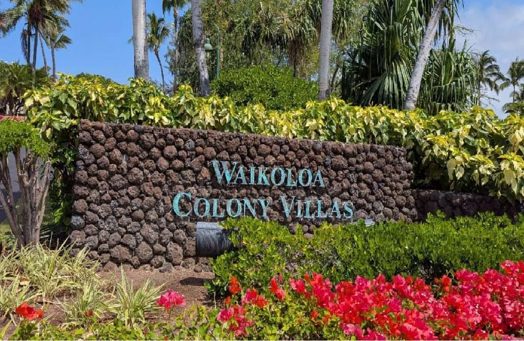 Waikoloa Colony Villas 7 Colony Villas Entrance